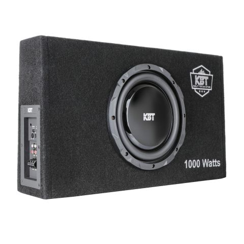 KBT - 10 Inch Flat Subwoofer in Ported Box with 1000W Amplifier image 1