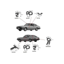 Rubber Kits - Ford Capri image 1
